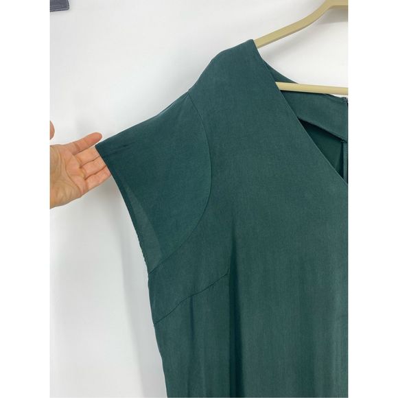 Universal Standard Kia Cupro Jumpsuit Lagenlook Slouch Green Size 14-16 - Picture 6 of 12
